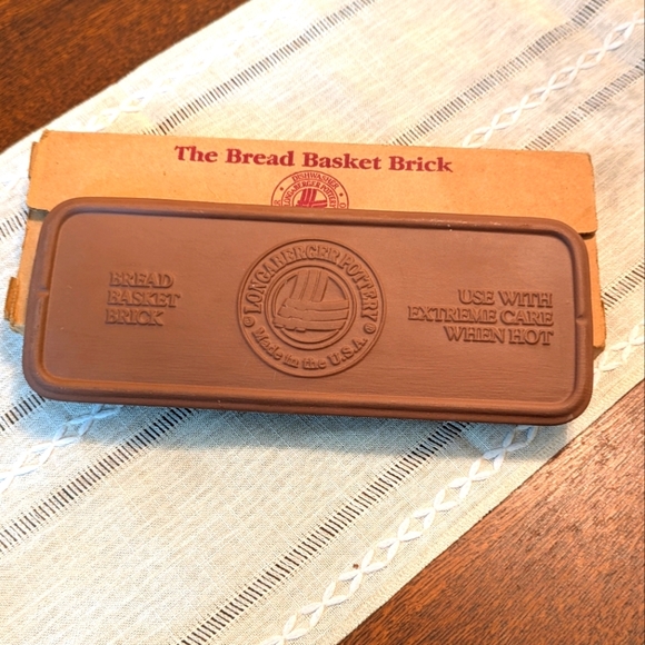 Brand New Longaberger Pottery Bread Basket Brick - Picture 1 of 5